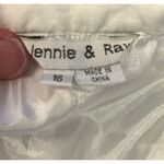 Vintage Lennie & Ray Flowy A Line Peasant Maxi Skirt Paneled Accent Size 16 White Photo 5