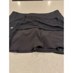 Athleta Black Tennis Skirt Skort with Built-in Shorts Women's Size L Photo 2