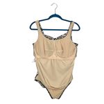 Lands' End Lands’ End Gathered Bust Criss Cross Back Modest One Piece Swim Suit Photo 6