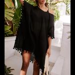 Seafolly  Womens Black Crochet Trim mini kaftan Medium Photo 3