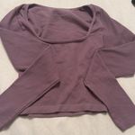 Full Tilt  Ribbed Purple Crop Top Photo 0