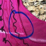 Ocean Breeze Knit Tunic Top Women’s One Size Pink Boho Hippie Sheer Embroidered Photo 11