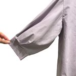 ODEEH Lilac Band Collar Puff Sleeve Button Up Blouse Shirt Women's Size 42 US 10 Purple Photo 5