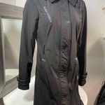 Michael Kors COPY -  Women's Black Hooded Trench Coat Size S Long Sleeve Photo 11