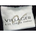 Villager Ponte Pants Career Dress Pants Stretch Black Straight Leg M Photo 2