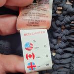 Red Carter  Black Macrame Open Back One Piece Swim‎ Suit Photo 4