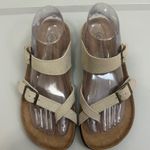White Mountain Footbeds Women's Gracie 7 M Tan Suede Strappy Comfort Sandals NEW Photo 0