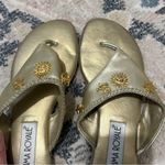 Vintage gold sun charm nautical sandals size 8.5 Photo 2