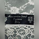 🇮🇹 Alessandro Scarf Crochet & Lace Vintage Victorian Lace Scarf In Off White Photo 4