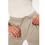 Good American Essential Nylon Brindle Women’s Gold Track Pants Joggers Size 3 Photo 3