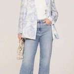 Thakoon Collective Tie Dye Pastel Blazer Jacket Blue White Womens 4 Photo 0