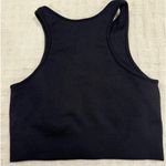 Set Active  High-Neck Razor-Back Ribbed Tank in Onyx, Size M/L, Like New! Photo 5