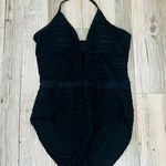 Boutique Halter Neck One Piece mesh black Swimsuit size Large Photo 1