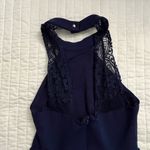 Lulus Hometown Girl Navy Blue Lace Skater Dress Photo 6