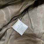 BCBGMAXAZRIA taupe brown real leather full zip cropped moto jacket size small Photo 3