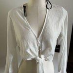 Forever 21 M #190 - FOREVER CONTEMPORARY - cropped shirt NWT Photo 0
