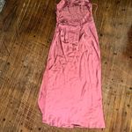 Hello Molly  Lost & Found lace up back pink drape sexy dress Photo 4