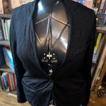 Soma  black knit business casual M minimalist blazer Photo 0