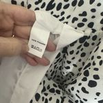 Dalmatian Tiered Polka Dot Mini Dress Spotted Black White Sz Small Spring Fun Photo 6