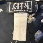 City Triangles Women's Y2K Black Floral Dress Sleeveless V Neck Sheath Small Photo 5