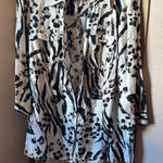 JM Collection  linen Animal Print Button down shacket 16W Photo 0