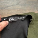 ZARA  Elegant Olive Green Long Sleeve Dress large Photo 1