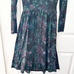 Modcloth Pardon My Mesh Deep Sea Black Green Purple V Neck Midi Dress Medium Photo 10