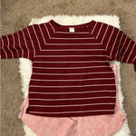 Stars Above  Super Soft inner fleece long sleeve! Wine & Pink color Photo 2