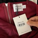 Hello Molly Women's Broken Spell Red Midi Dress Sz 8 NWT Bodycon Spaghetti Strap Photo 3