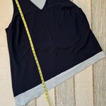 Universal Standard Game by Freestyle Navy Asymmetrical Hem Tank Women’s L 22-24 Photo 4