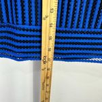 Topshop Mini Skirt 6 Blue Black Textured Indie Sleaze Edgy Y2K Alt Statement Photo 4