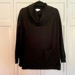 Liz Claiborne 🚨 SALE ‼️  black cowl neck sweater size small Photo 2