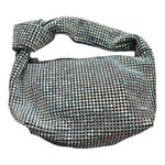 Madison West Bring on the Bling Bag Silver Crystals Evening Party Black Lining Photo 5