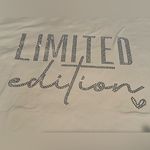 SheIn  white 'Limited Edition' Rhinestone Tee NWOT Photo 1