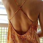 BILLABONG X Sincerely Jules Rocks Slip Mini Dress Yellow Snakeprint Medium Strap Photo 1