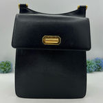 VTG MINOBOSSI Shoulder Bag Black Leather Made In Italy Photo 0