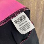 PINK - Victoria's Secret  black hot pink mesh ankle leggings, S GUC Photo 3