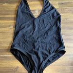 Which We Want Black Bodysuit Halter Open Back Stretchy Sexy S Small Photo 0
