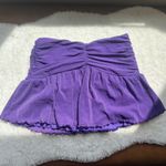 SheIn  Purple Tube Top‎ Ruched Sleeveless Sparkle Party Club Top Size M Photo 4