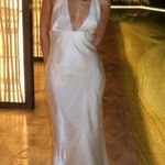 ZARA  maxi dress formal gown pearl satin effect halter evening wedding bodycon Photo 0