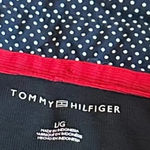 Tommy Hilfiger  Black Polo Dress Short Sleeve Polka Dot Stretch Size Large Womens Photo 10
