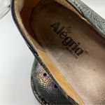 Alegria  Black Rainbow Circles Print Slip On Comfort Shoes 38 Platform Butterfly Photo 5