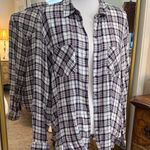 William Rast  Checkered Button Down Shirt - Navy and White Photo 0