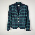 J.Crew Green Navy And Green Tartan Plaid Wool Blazer Photo 1