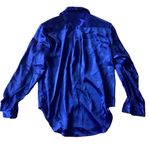 Partners by Mervyns Satin Button Down Blue Size 10 Photo 5