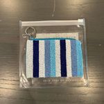 NWOT Island to East Side Blue and White Beaded Coin Purse Pouch Photo 4