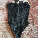 White Fox Black Corset Bodysuit Photo 0