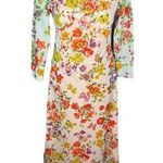 maxi dress floral flower power boho orange purple Photo 0