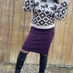 AUTUMN ADEIGBO Brown Horse Printed 100% Virgin Wool Marla Turtleneck Top Small Photo 6