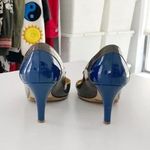 J.Crew Penelope Vintage Patent Leather Peep Toe Mary Jane Heels Charcoal Size 7 Photo 4